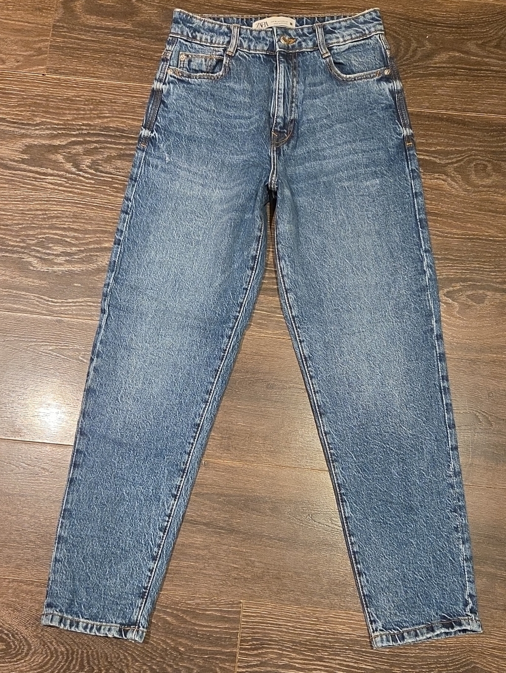 ❤️ NWOT! ZARA HIGH RISE TAPERED MOM JEANS, 4 (27)